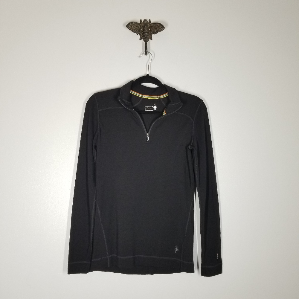 Smartwool | Merino 250 Base Layer Quarter Zip Mock Neck Pullover - Picture 3 of 11